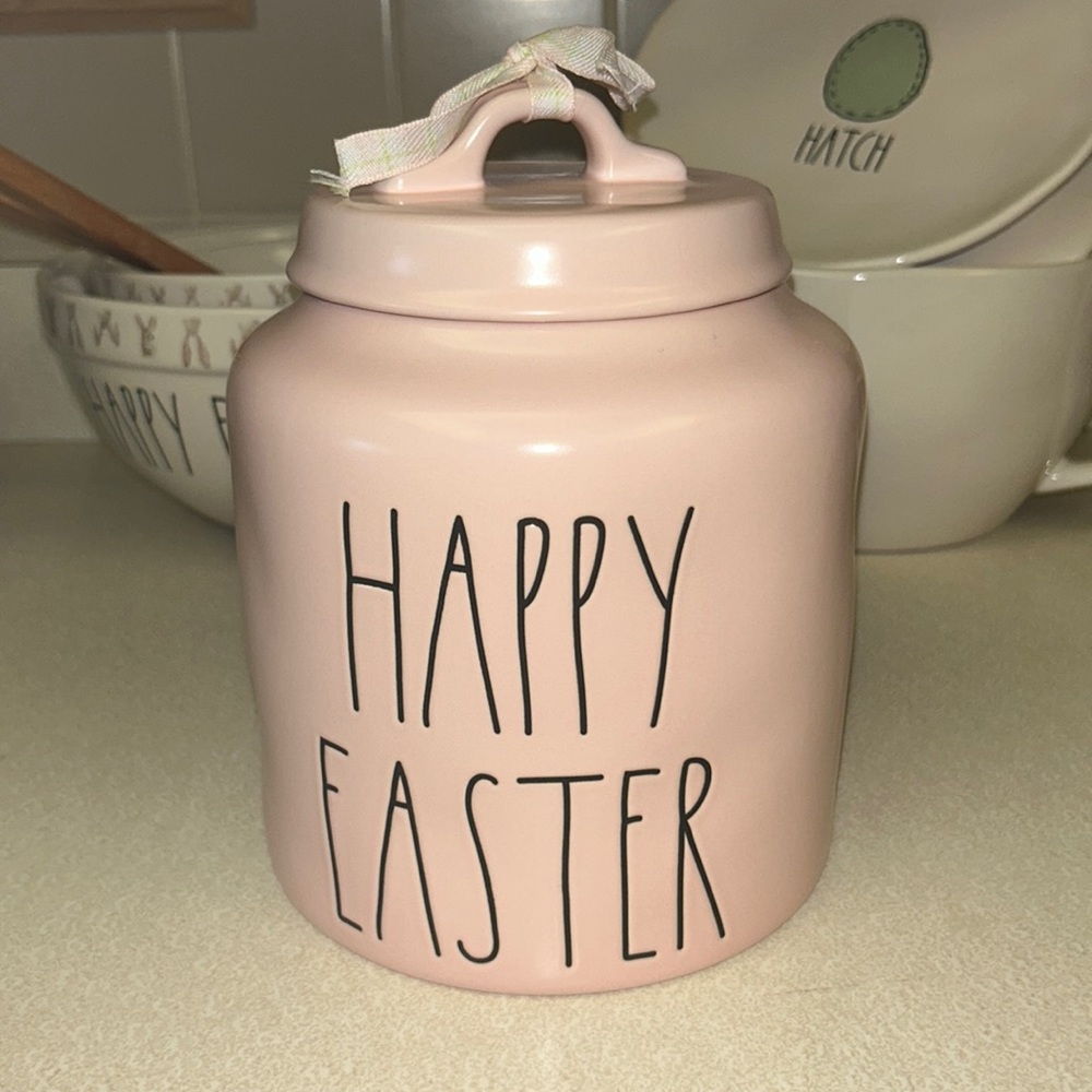 Rae Dunn Happy Easter Canister